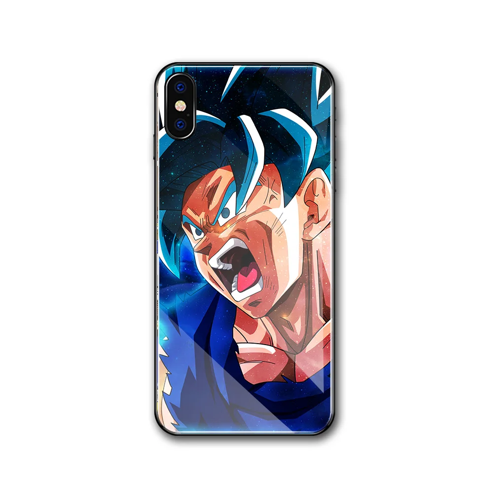 Чехол Finder для iphone XS чехол Dragon Ball Супер Saiyan чехол из закаленного стекла для iphone 6 6S 7 8 plus X XR XS MAX 11 pro max
