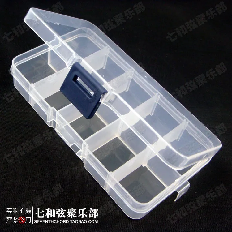 

2 предмета прозрачный 10 сетки клетка Пластик гитарных медиаторов Чехол Коробка для хранения, бас, Аксессуары для гитары DIY инструменты короб...