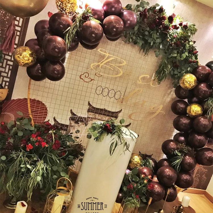Новое свадебное украшение сетка Арка искусственный цветок шар круглый из кованого железа полка для сцены дома вечерние праздничный Декор