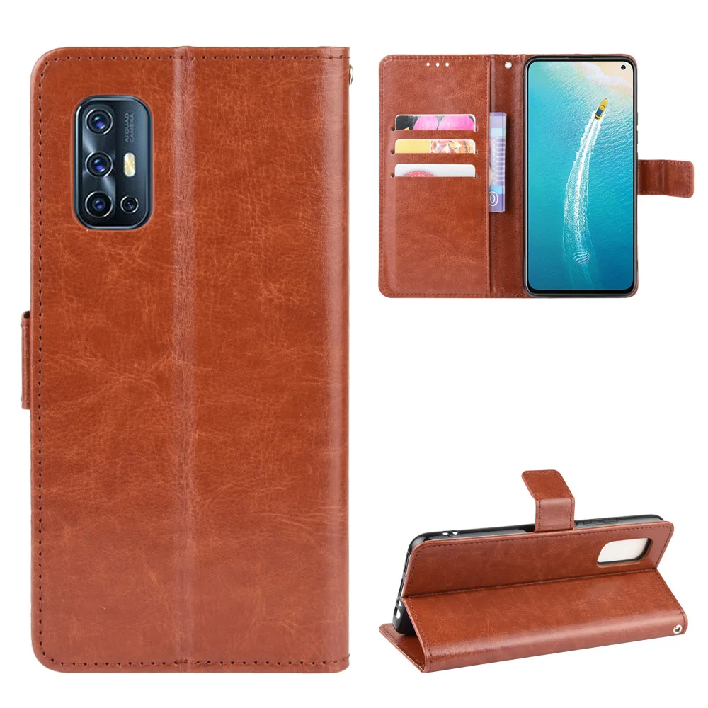 

Vivo V19 (Indonesia) Case vivo V19 Wallet Flip Style Glossy Skin PU Leather Phone Cover For Vivo V19 Indonesia Version Bag Case