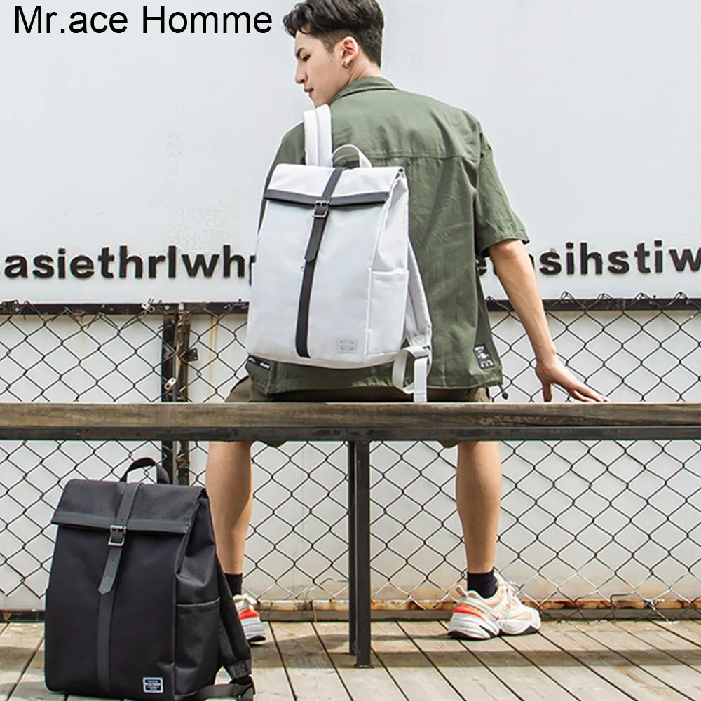 Бренд Mr.ace Homme cross большой рюкзак для ноутбука мужской водонепроницаемый холщовый