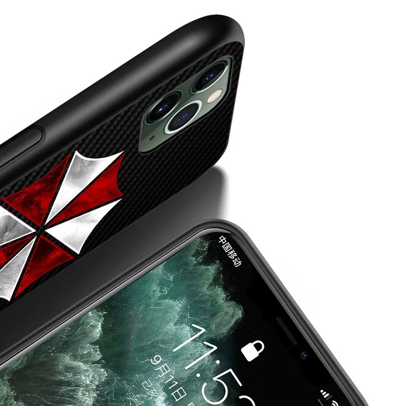 

Game Biohazard Umbrella For Apple iPhone 12 11 XS Pro Max Mini XR X 8 7 6 Plus 5 5S SE Black Phone Case