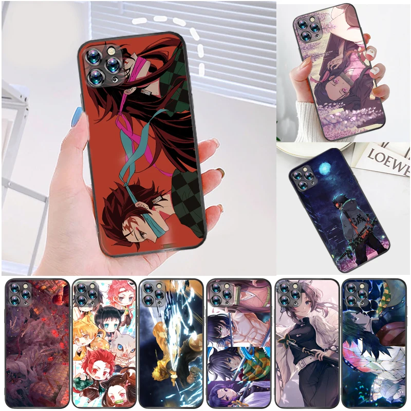

Demon Slayer Kamado Tanjirou Kimetsu No Yaiba Kamado Nezuko Agatsuma Zenitsu Phone Case For iPhone 6 6S 6Plus 7 8 Plus Cases