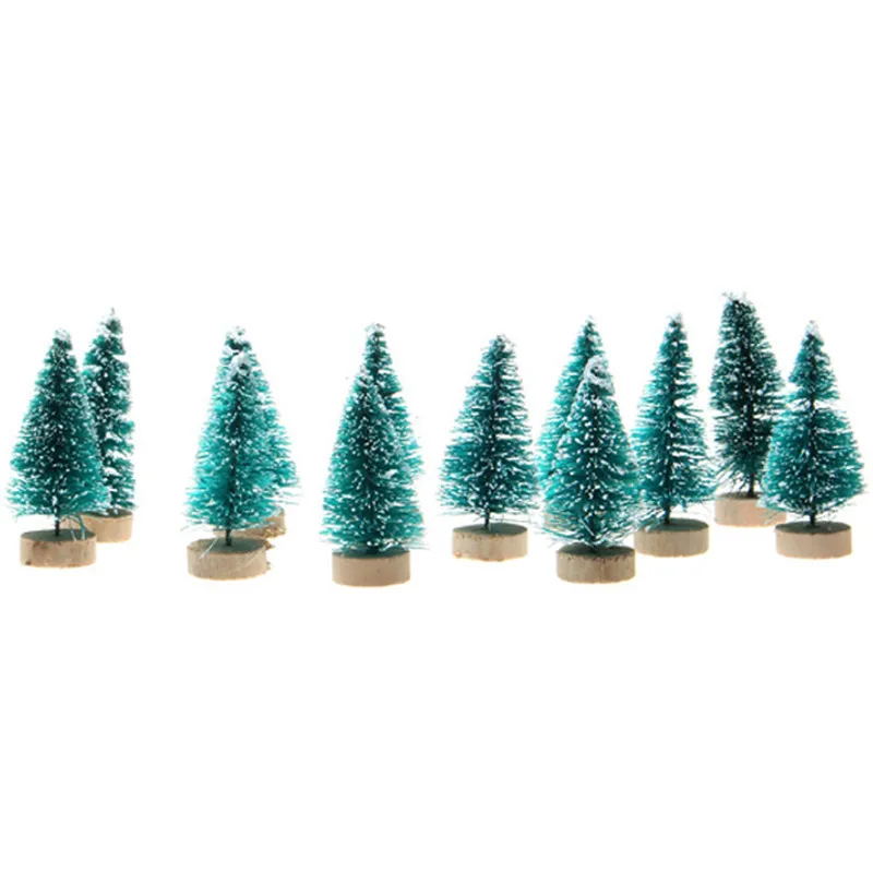 

12Pcs Mini Sisal Bottle Snow Brush Frost Christmas Trees for Xmas Party Decor
