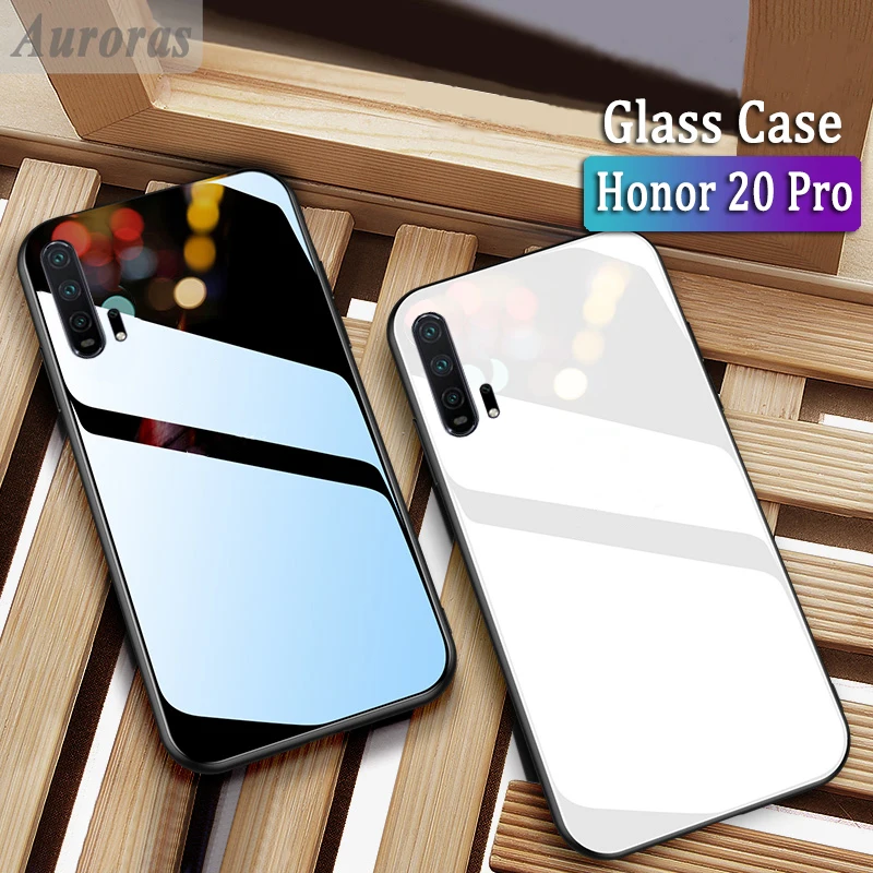 Auroras для HUAWEI Honor 20/20Pro чехол из закаленного стекла и мягкая рамка ТПУ