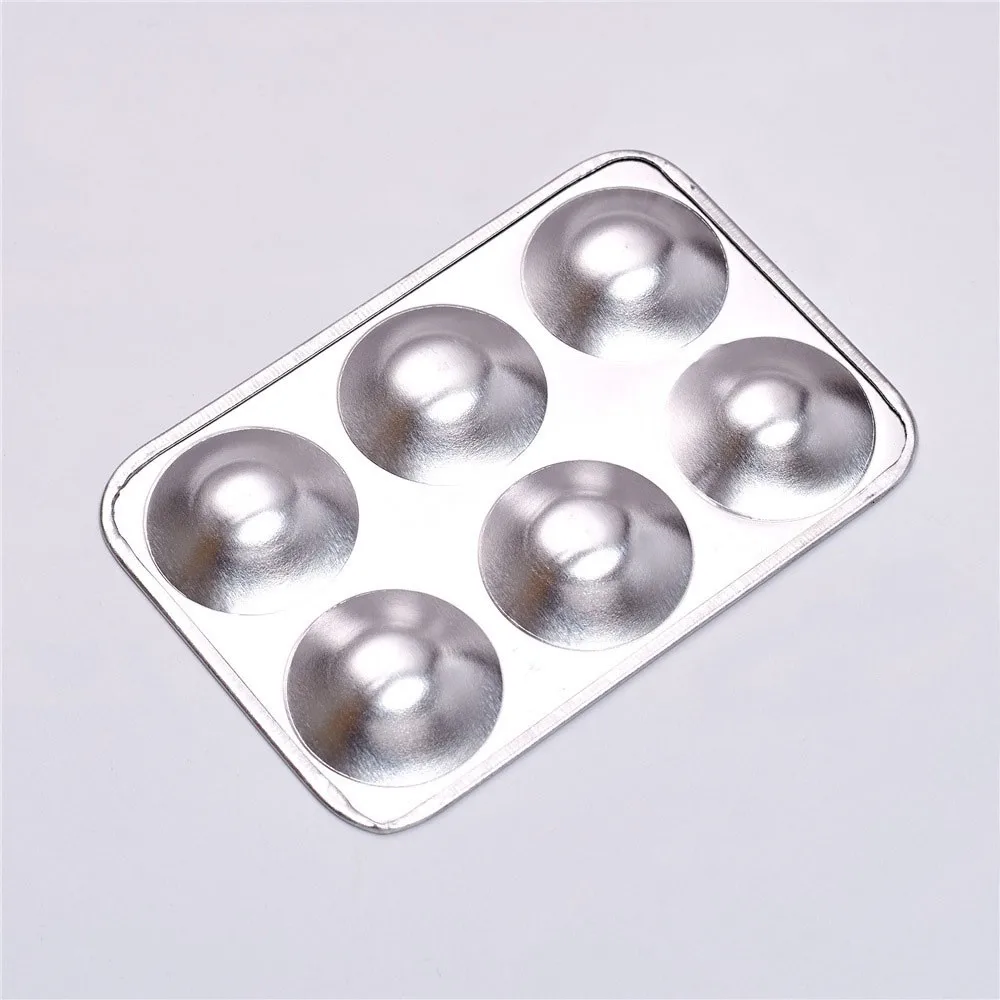 Цветная палитра из алюминия для дизайна ногтей лак пластинка смешивания основы