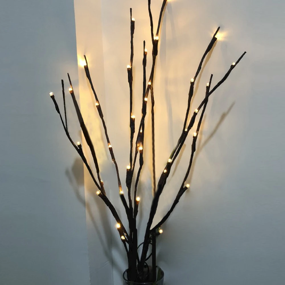 Светодиодный светильник из медной проволоки с жемчугом и елкой украшения для