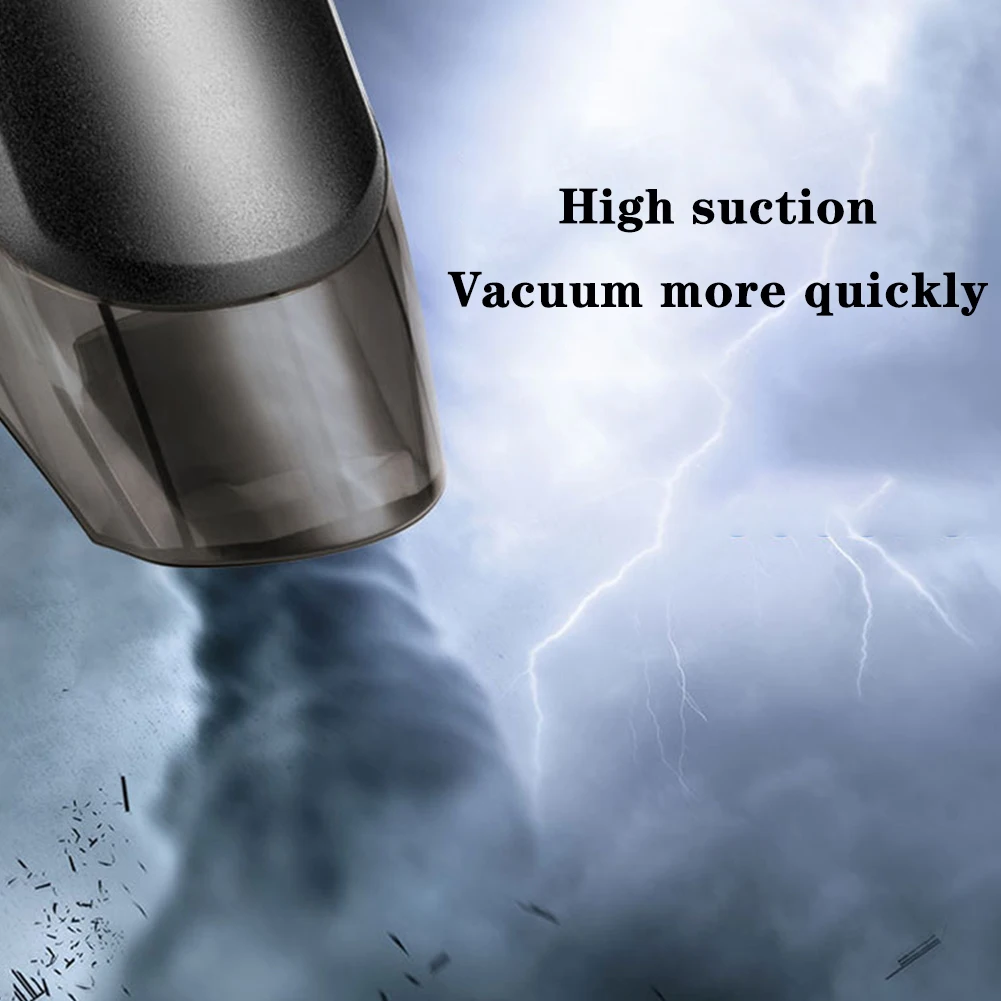 

Handheld Wireless Vacuum Cleaner Rechargeable Cyclone Suction Car Vacuum Cleaner Cordless Wet/Dry Auto Portable For Car HomeNice