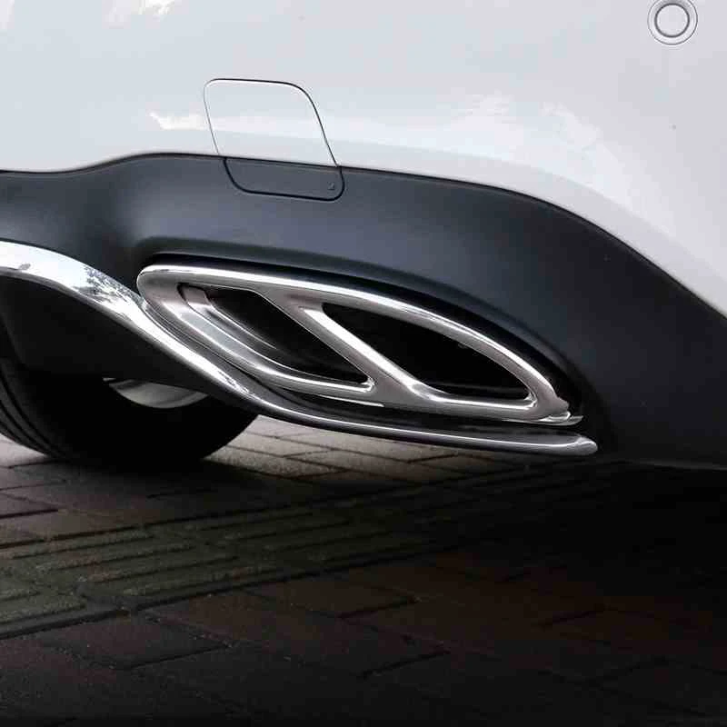 

Автомобильные аксессуары для Mercedes Benz GLC, A, B, E, C, Class, W205, Coupe, W213, W176, W246, AMG Выходная крышка выхлопной трубы, задняя рамка, отделка