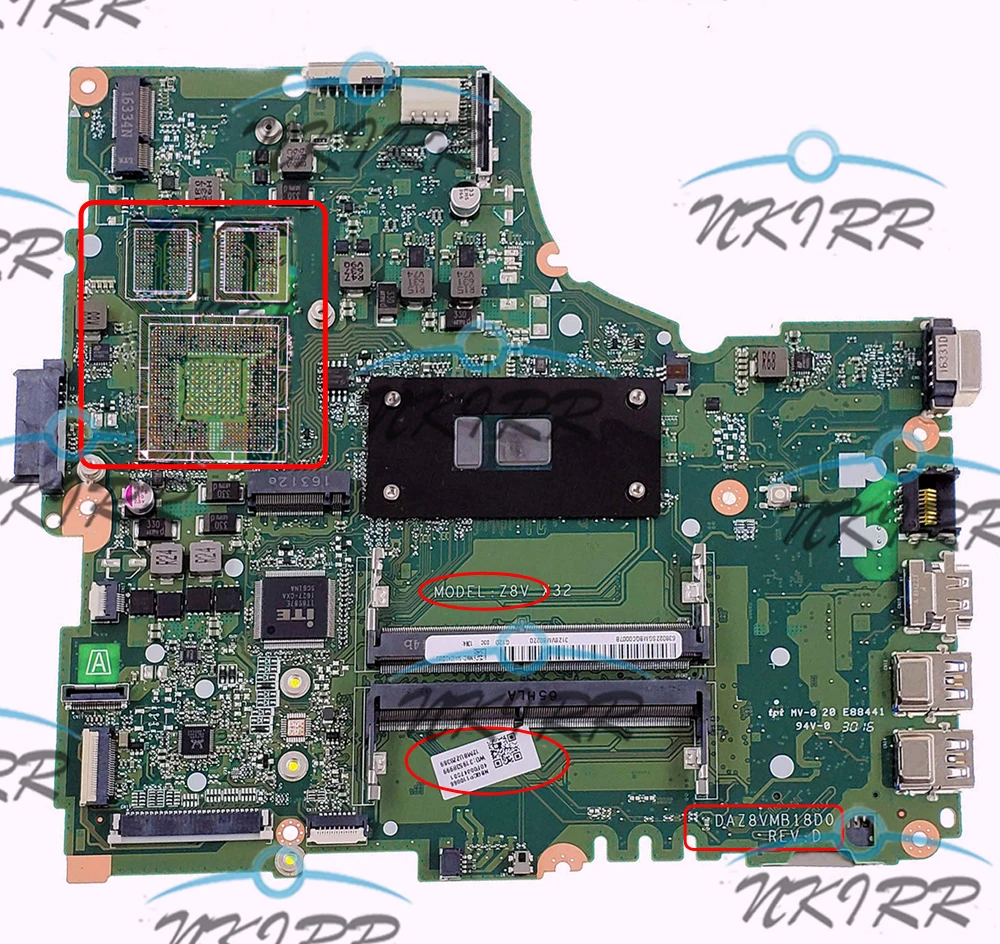 

DAZ8VMB18D0 DAZ8VMB18C0 Z8V X32 Celeron CPU Motherboard for Acer Aspire E5-475G TravelMate P P249 TX40-G2 K40-10 P249-MG