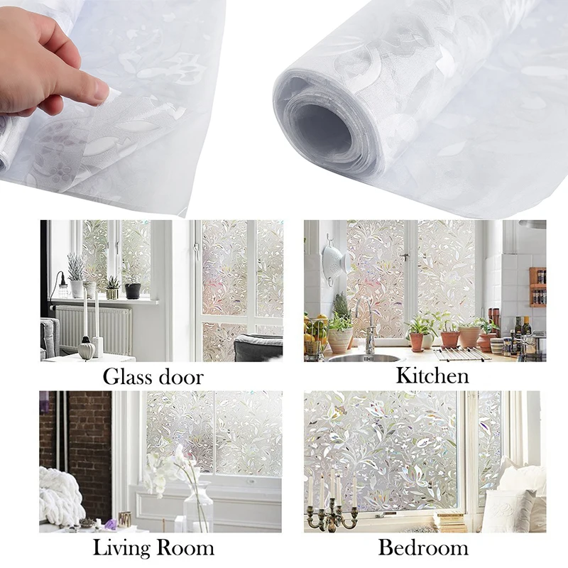 

PVC Window Film One Way Mirror Window Frosted Film Waterproof Glass Sticker For Privacy Protection Home Bedroom Bathroom Office