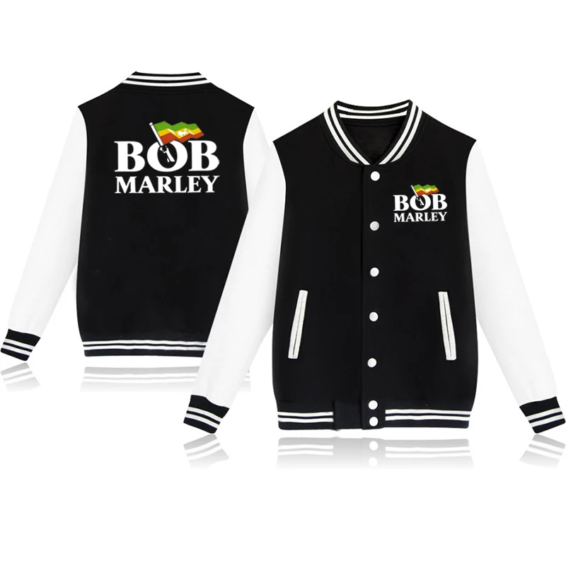 Bob Marley, бейсбольная куртка, Толстовка для мужчин и женщин, куртки и пальто в стиле хип-хоп, Harajuku, толстовка, зимняя одежда, уличная одежда