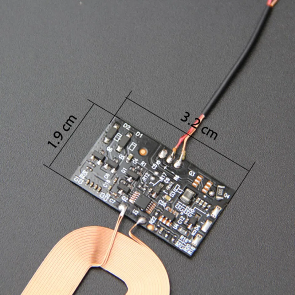 qi standard wireless charging receiver adapter module 5v 1a pure copper coil circuit universal battery charger for xiaomi huawei free global shipping