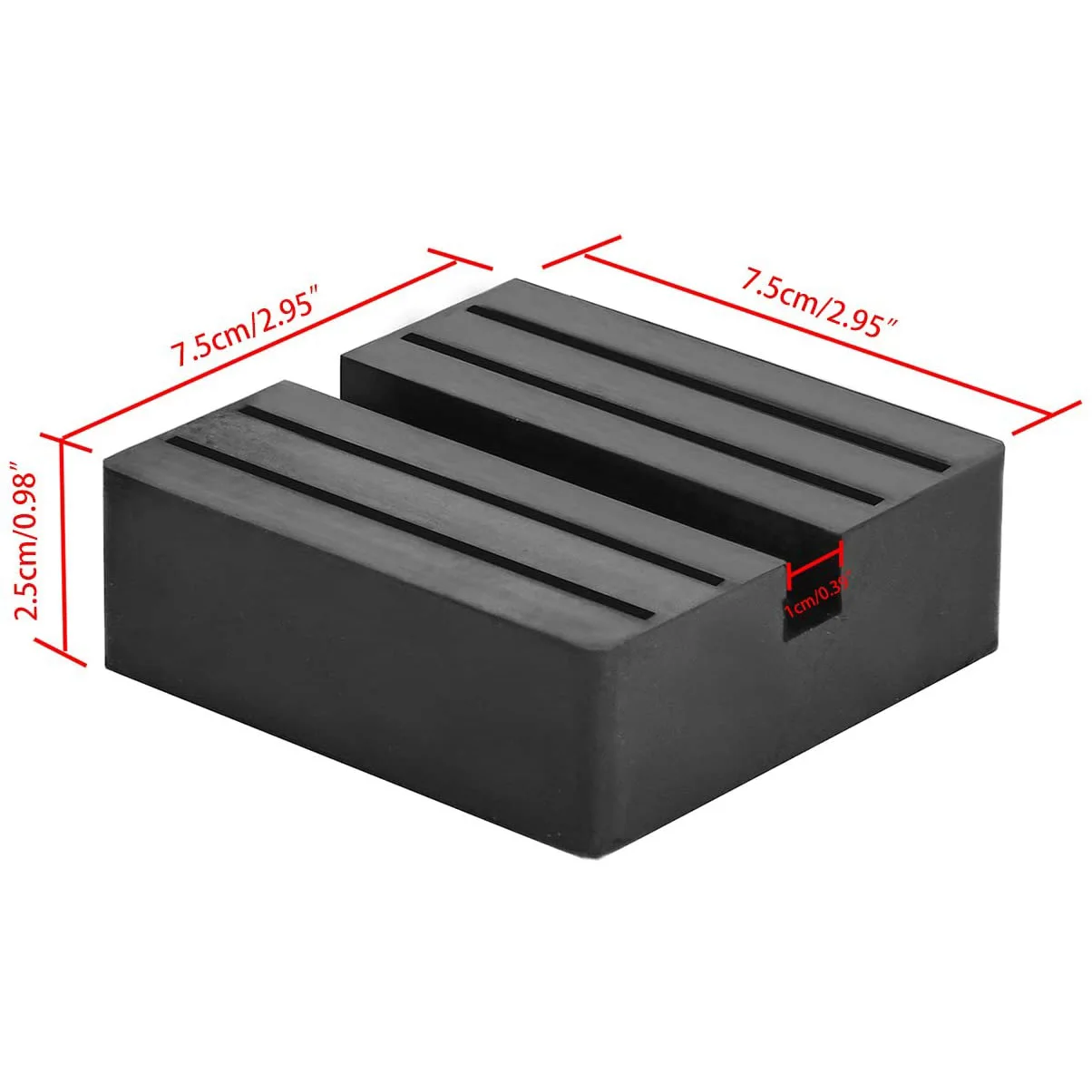 

NewUniversal Auto Car Rubber Square Slotted Frame Rail Floor Jack Guard Pad Adapter Vehicle Repair Tool High Quality