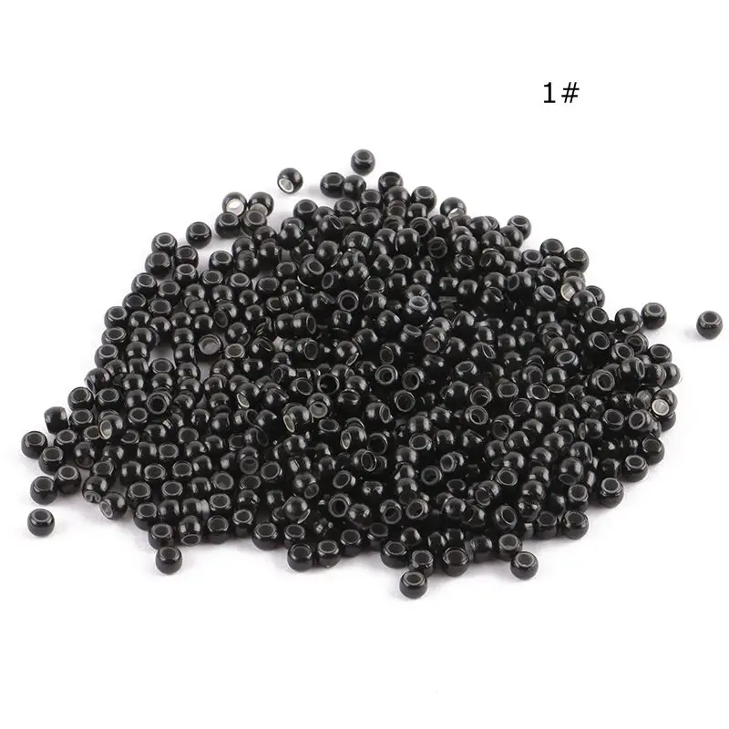 5000pcs 2.9mm Diameter Silicone Hair Beads Nano Ring Micro Beads Fashion Salon Hairstylist Hair Extension Tools 8 Colors