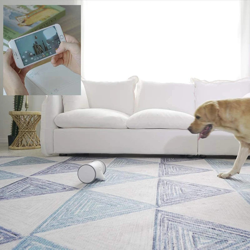 Robot b&uacute;ho de juguete inteligente para mascotas, c&aacute;mara Full HD con dispensador de golosinas, interactiva y Control m&oacute;vil para gatos a trav&eacute;s de la aplicaci&oacute;n, nuevo-4