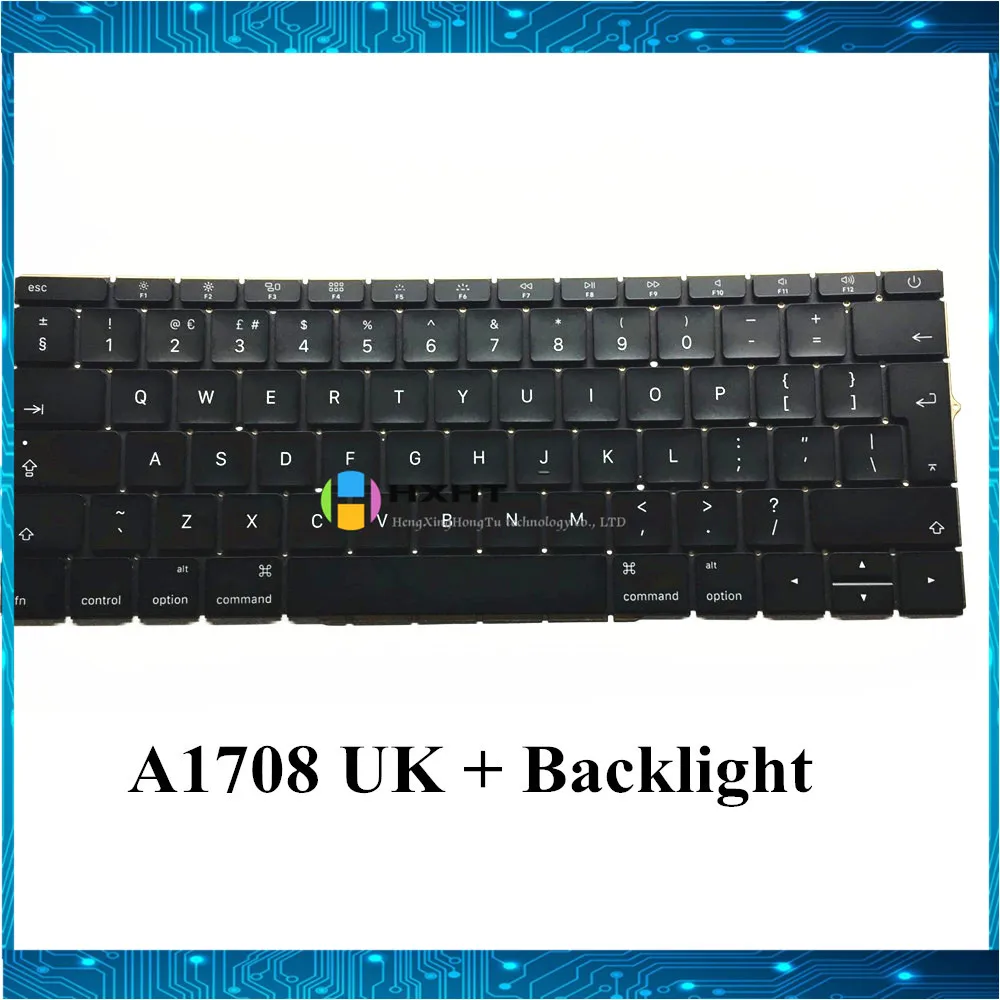 Новая английская клавиатура A1708 с подсветкой для Macbook Pro 13 3 дюйма Retina ноутбука MLL42