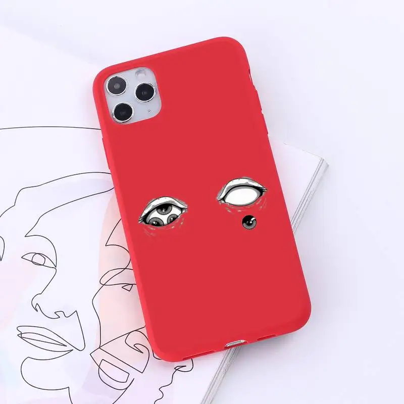 

Death Note Ryuk kiraanime manga luxury mobile Phone Case funda Candy Color for iPhone 6 7 8 11 12 s mini pro X XS XR MAX Plus