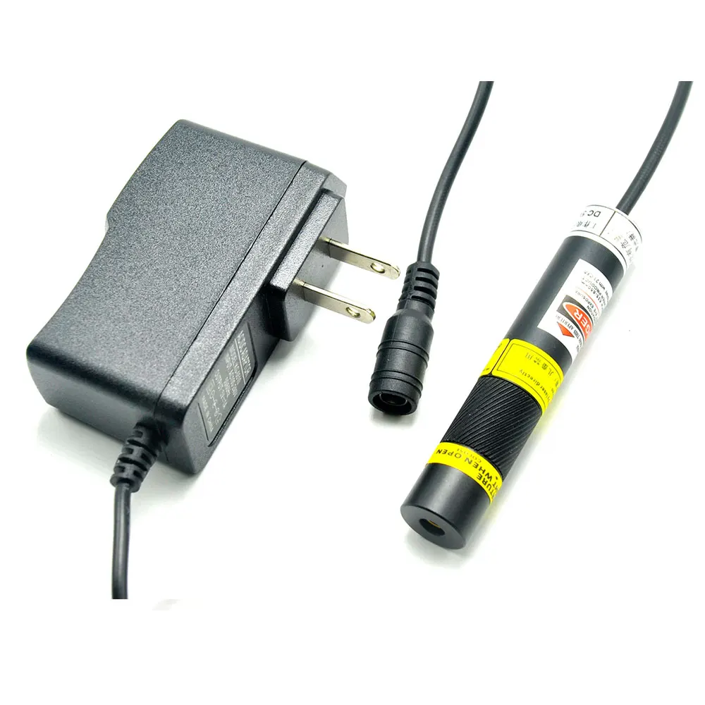 

Focusable 405nm 20mW Purple 5V Blue Laser Line Module w Power Adapter US/EU/UK