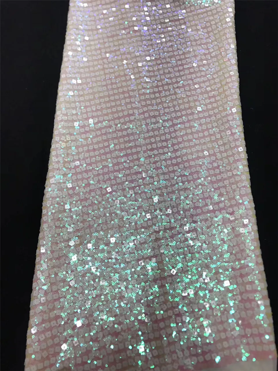 Африканская кружевная ткань с блестками 2020 Высококачественная французская