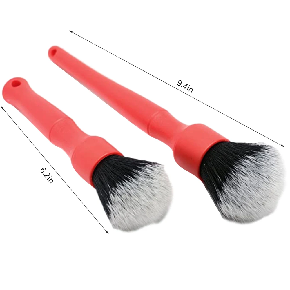 

2 Pcs/set 24cm Car Interior Detailing Brush Super Soft Crevice Brush Car Cleaning Gap Dashboard Air Vent Detailing Tool