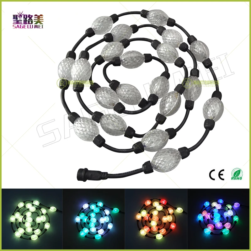 100 шт. 32 мм/50 мм Диаметр 360 градусов двухсторонний 5050 RGB + WS2811 IC волшебный шар DC12V/DC24V