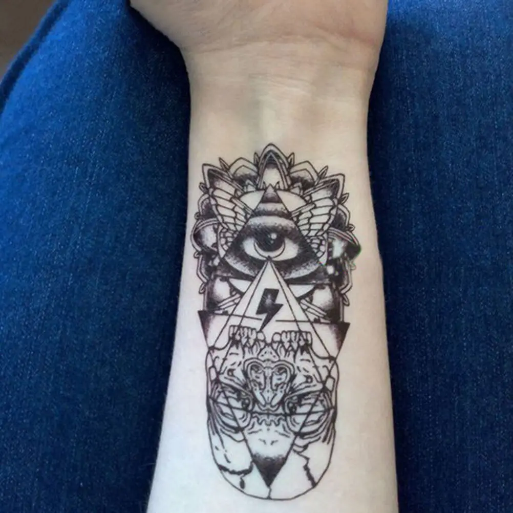 

1pcs Waterproof Temporary Tattoo Sticker God Eye Totem Tattoo Body Art Fake Tattoos Disposable tattoo tatuajes