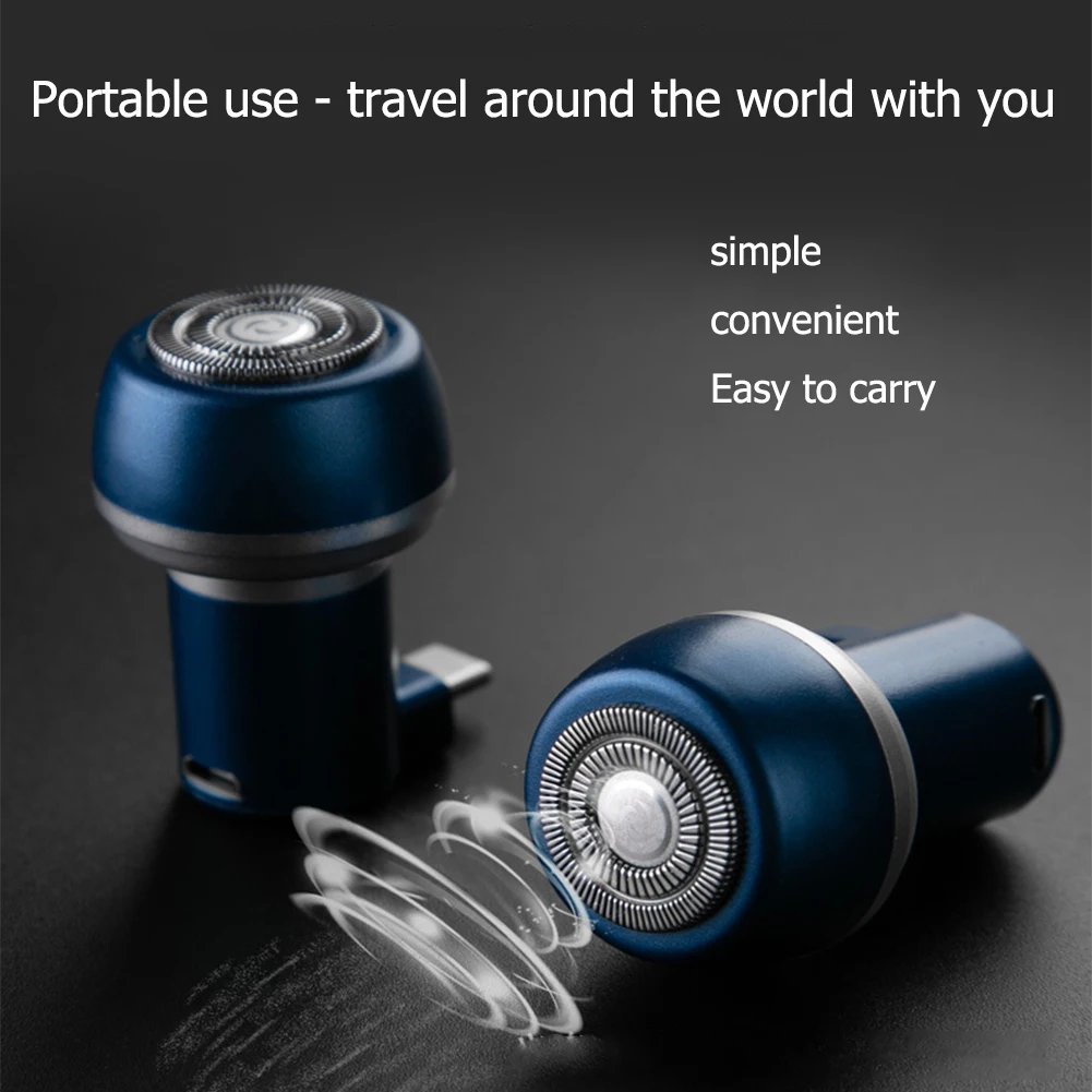 Мини Бритва мужская водонепроницаемая с USB триммер для бороды смартфоном