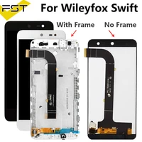 5 0For Wileyfox Swift Lcd Display with Touch Screen Digitizer Assembly with Frame for Wileyfox Swift Phone Replace Parts Tools