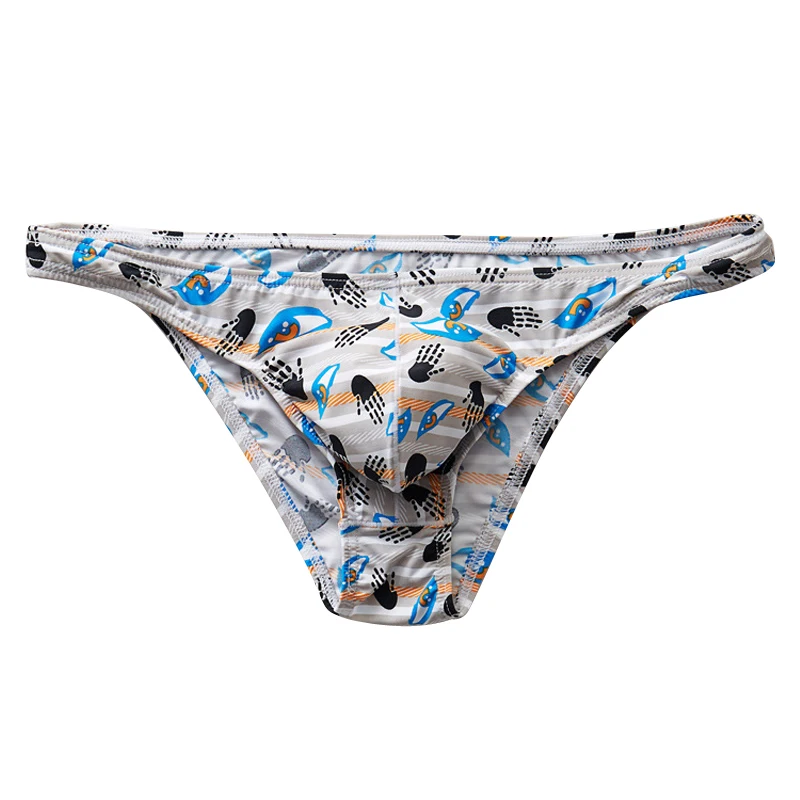 Пикантные Для мужчин нижнее бельё для девочек новый белье Цветочный принт Ice Silk