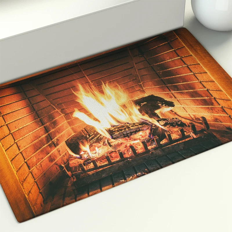 

Рождественский ковер для камина, Придверный коврик для входа в кухню, коврик для ванной, ковер для гостиной, прихожей, домашний ковер