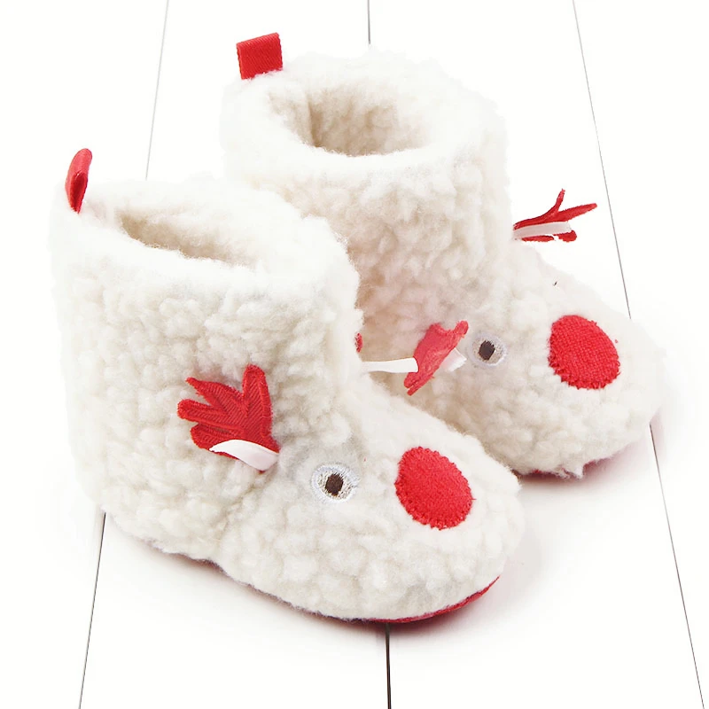 

Детские зимние ботинки для малышей, обувь для мальчиков на толстой бархатной подошве, теплая хлопковая обувь, рождественские ботинки с мягк...