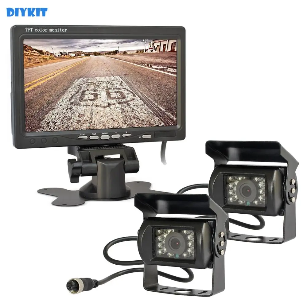 ЖК монитор для автомобиля с ночным видением 12 24 В|rear view camera|ccd camera kittruck systems |