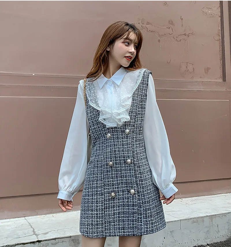 Осенние туфли с бантиком женские женский комплект 2 шт. из сетчатой ткани