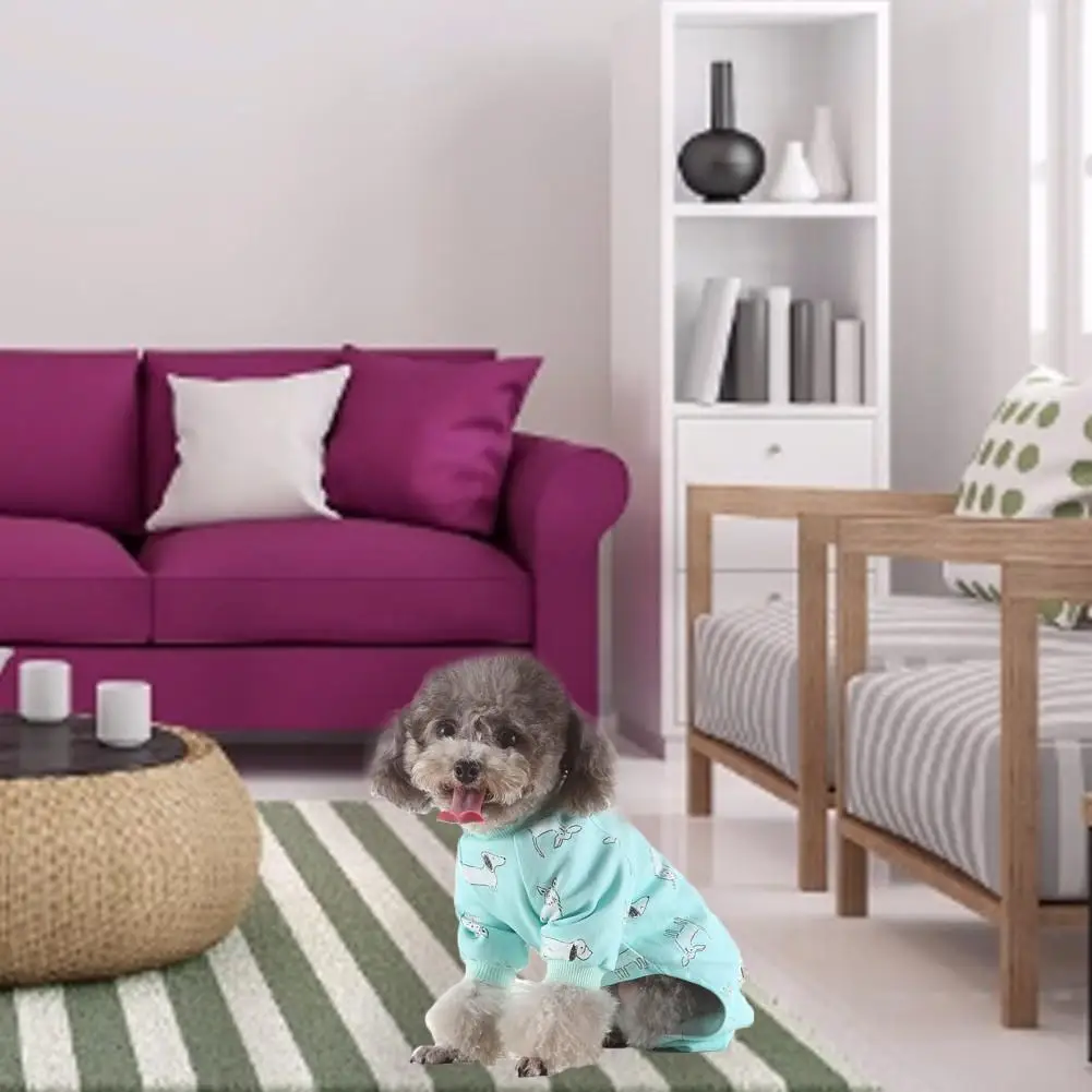 Одежда для собак хлопковые пижамы вязаная Милая Ночная сорочка домашних