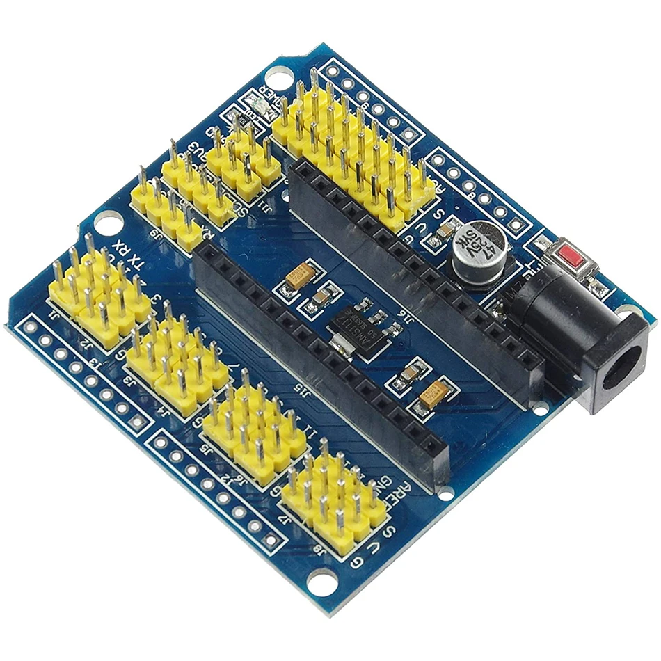 Плата совместимая с контроллером NANO I/O датчик расширения Shield Module для Arduino UNO R3 Nano