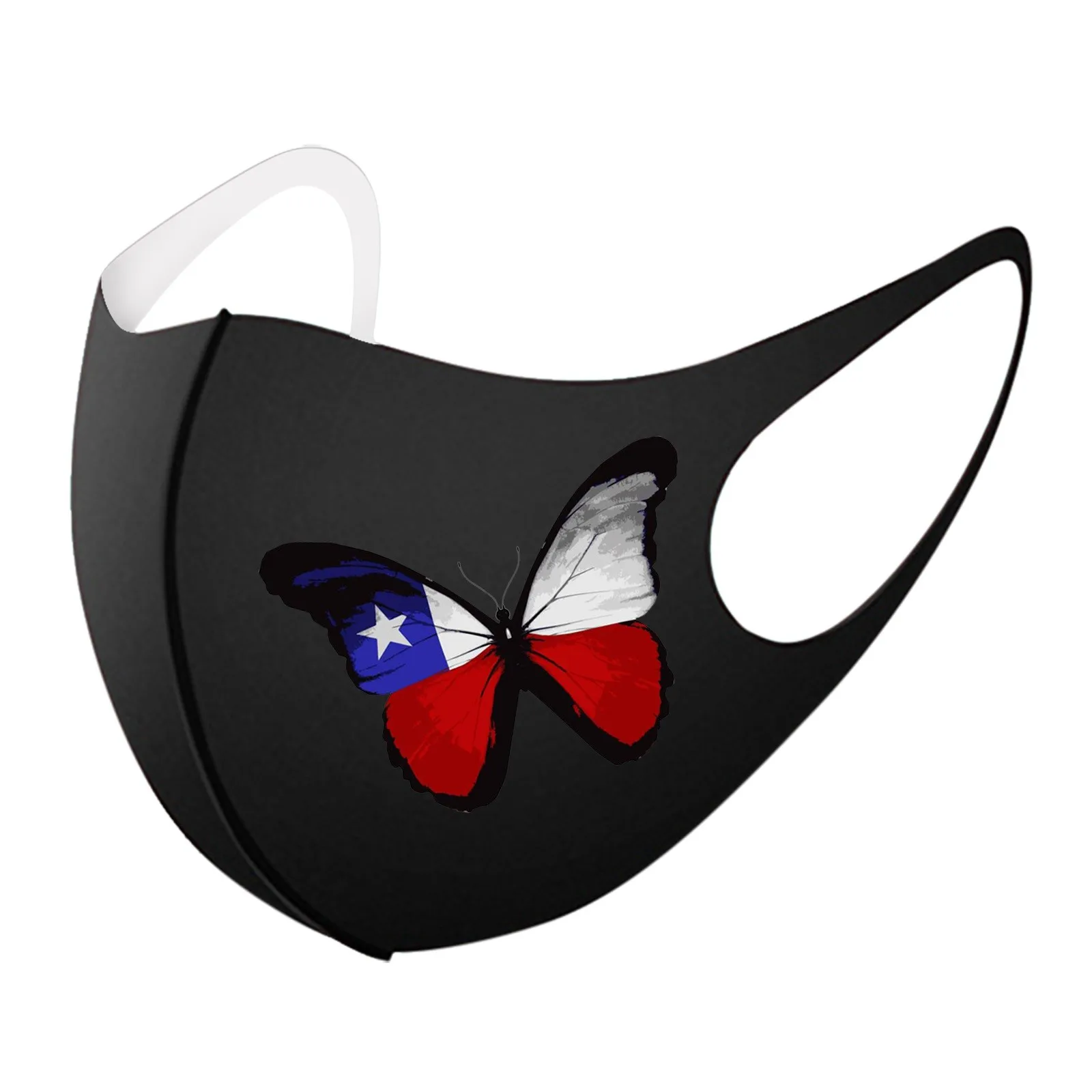 

5pcs Face Mask Butterfly Printed Mouth Mask Reusable Protective Mask Washable Mascarillas Face Shield Masque Facial Mask