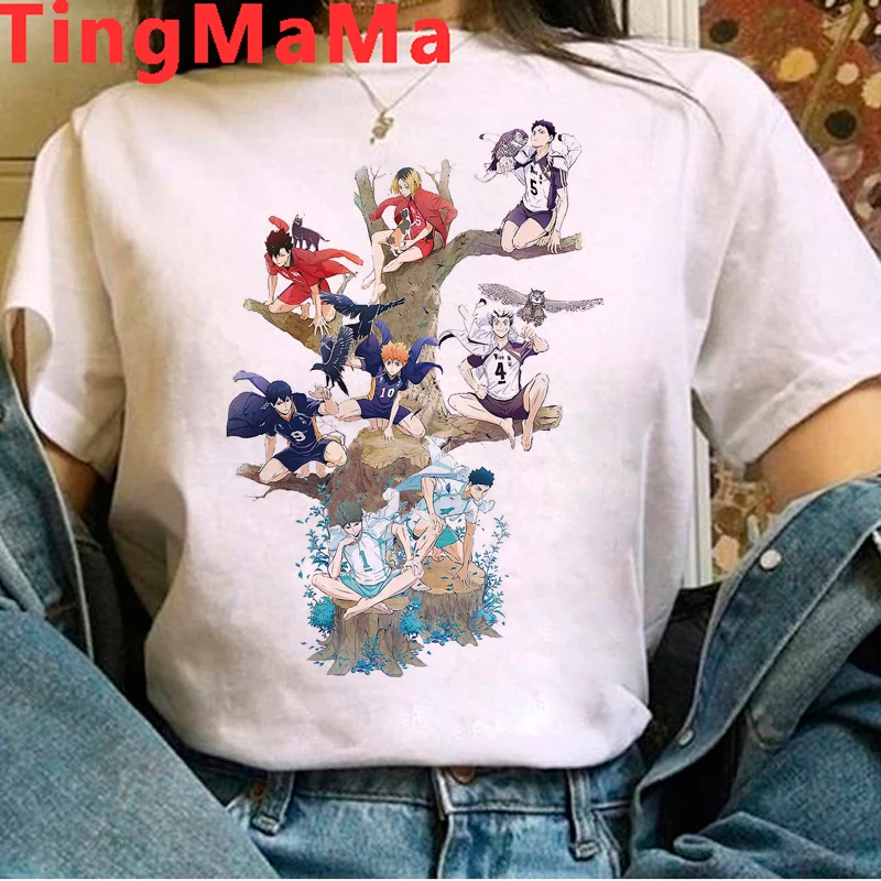 Футболка мужская Oya Haikyuu Kuroo креативная тенниска с японским принтом манги бокуто