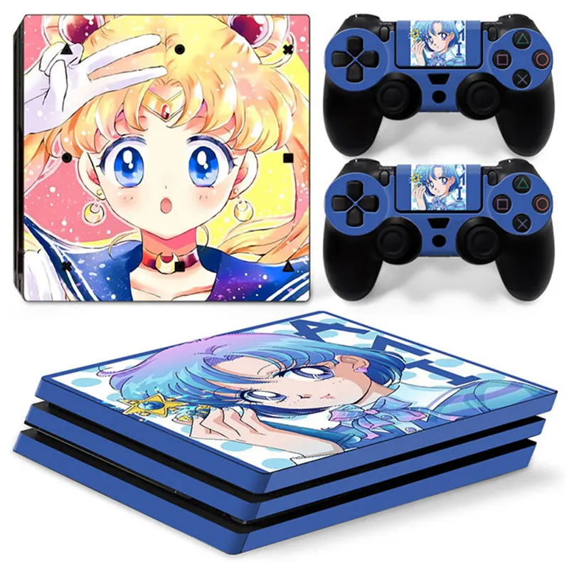 

Cartoon Style PS4 Pro Skin Sticker for Sony Playstation 4 Pro Console & 2 Controllers Decal Vinyl Protective Skins 1