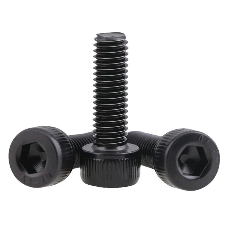 

M3 M4 M5 Black 304 Stainless Steel Knurled Hexagon Socket Bolts Cup Head Screw Cylinder Head Screw Hexagon Socket Head Screw