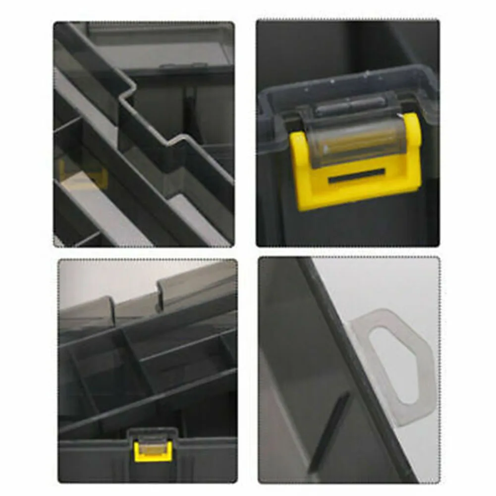 

Waterproof Plastic Double Layers For Fishing Tackle Box Lures Bait Storage Case Increasing The Box Storage Space