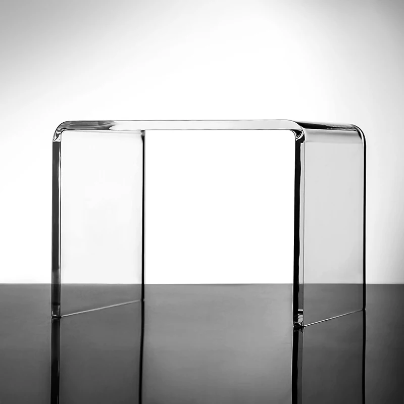 Акриловый маленький табурет прозрачный u-образный детский домашний