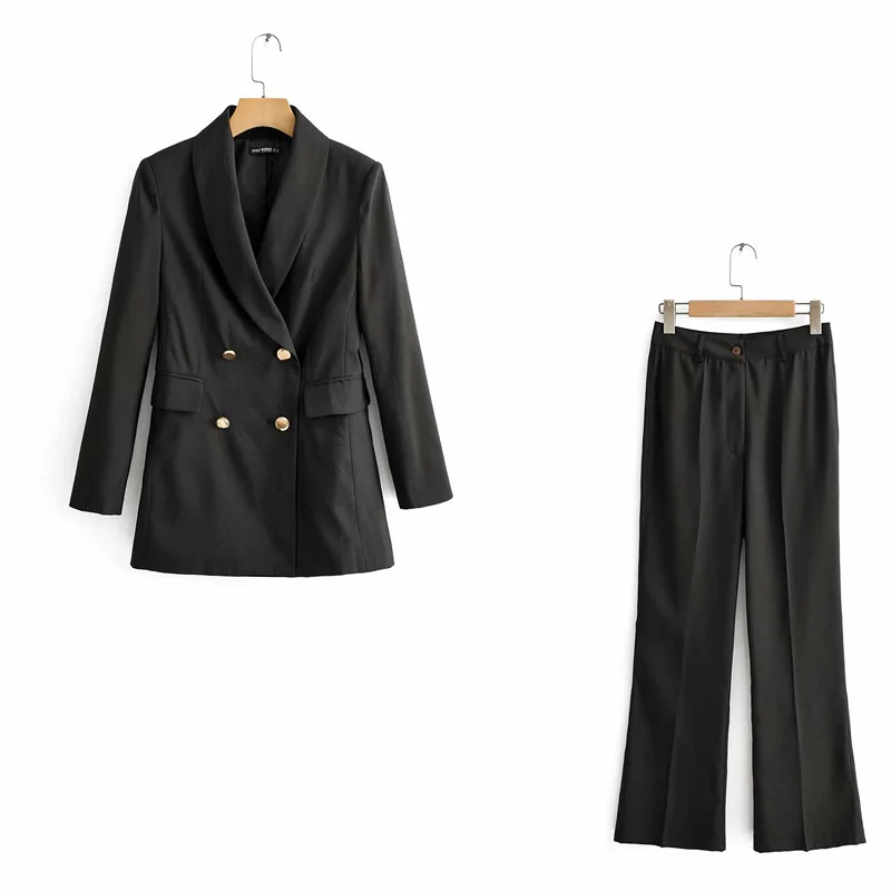 2019 осенний Блейзер Женский Повседневный однотонный костюм женская одежда