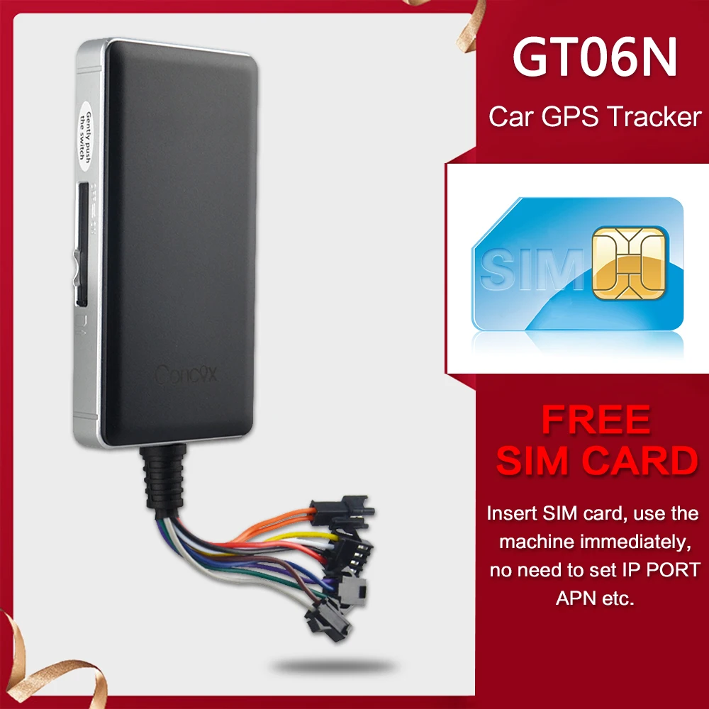 GT06N Автомобильный GSM GPS трекер в режиме реального времени веб система слежения
