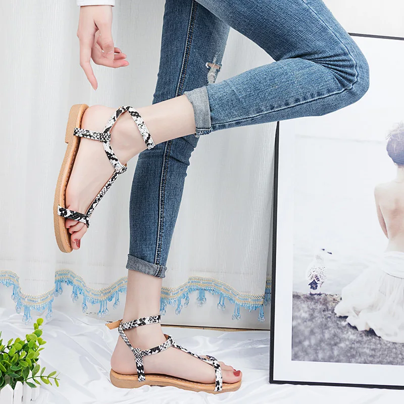 

New fashion solid summer shoes sandals women shoes buckle ladies shoes 2019 summer casual shoes women sandals chaussures femme