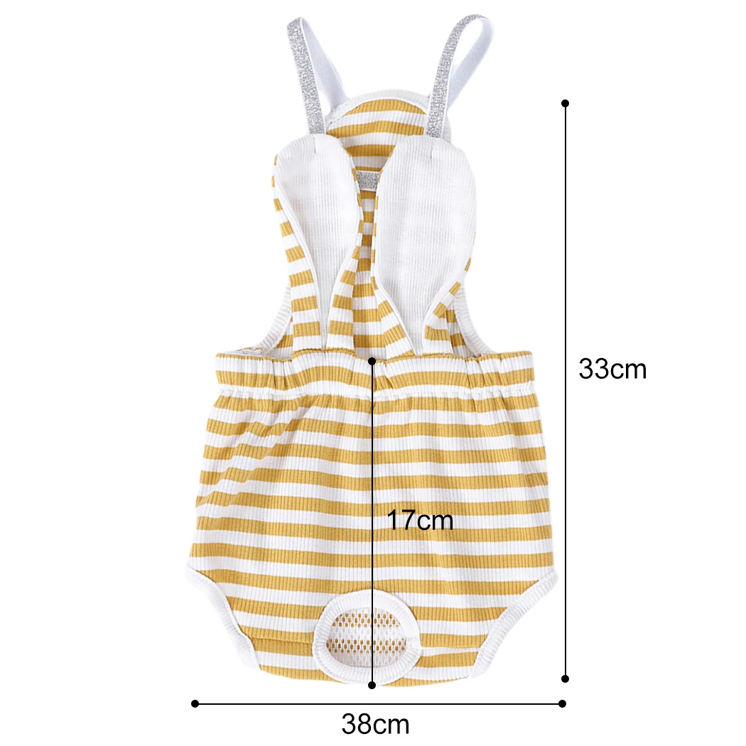 Собачий подгузник многоразовый креативный полосатый модный регулируемый для