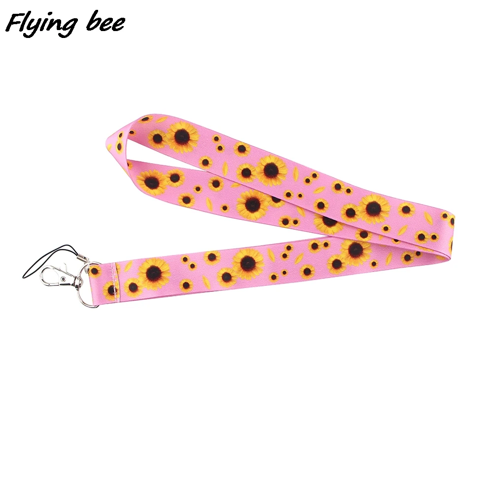 Брелок Flyingbee с подсолнухами художественный шнурок со скрытой картиной для