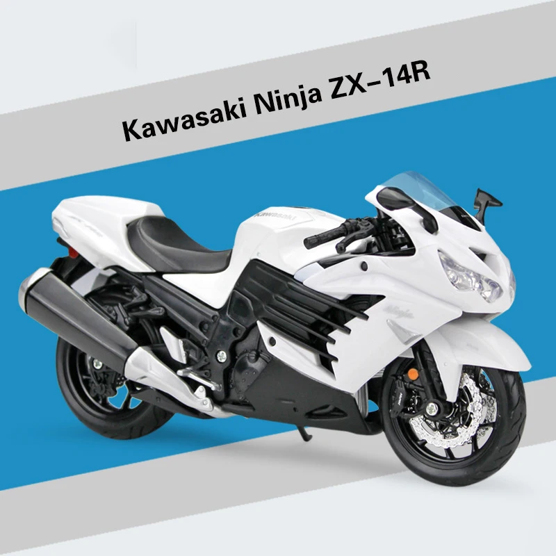 Модель гоночного мотоцикла Kawasaki 1:12 модель из сплава коллекционная Игрушечная