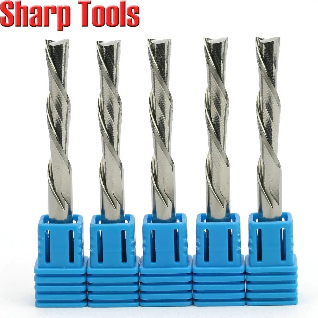 値段 6*35ミリメートルダウンカットエンドミル2フルートスパイラルビットcncルーターツールマイクログレイン超硬カッター木材mdf彫刻加工