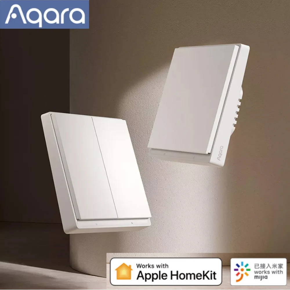 

Aqara Smart Wall Switch E1 Zigbee 3.0 APP Remote Control Siri Voice Control Timing Control Work With Mijia App Apple HomeKit